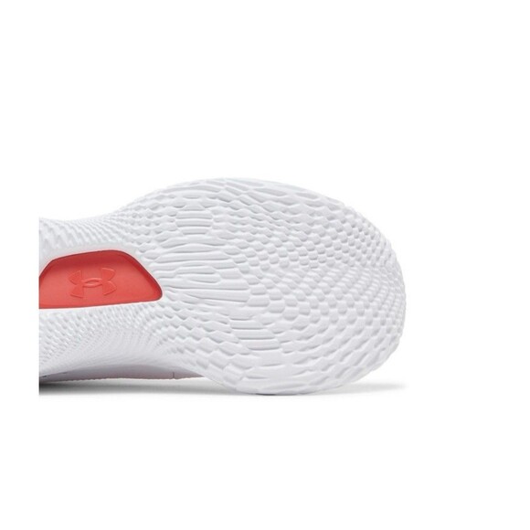 Size 11 Under Armour Curry 4 Flotro Playoffs White/Crimson Mens 3024861-100 main image 5